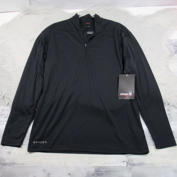 SPYDER Kelso Mountian Dry W.e.b. Quarter Zip T-Neck Pullover Sweatshirt Mens XL - Picture 12 of 12